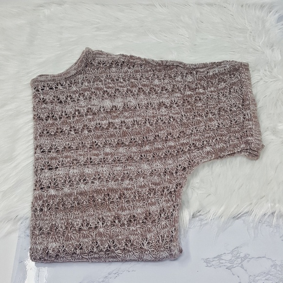 Maurices Marled Brown Keyhole Back Crop Sweater S - Picture 4 of 6